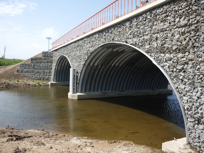 Сборка протяжённого свода из гофролистов ММ44